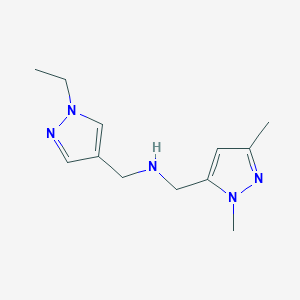 [(1,3-dimethyl-1H-pyrazol-5-yl)methyl][(1-ethyl-1H-pyrazol-4-yl)methyl]amine