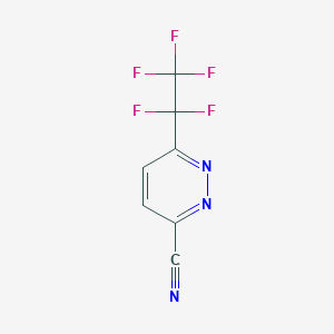 6-Pentafluoroethyl-pyridazine-3-carbonitrile