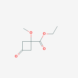 Ethyl 1-methoxy-3-oxocyclobutanecarboxylate