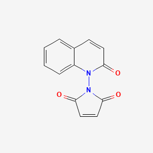 molecular formula C13H8N2O3 B11758921 1-(2-oxo-1,2-dihydroquinolin-1-yl)-2,5-dihydro-1H-pyrrole-2,5-dione 