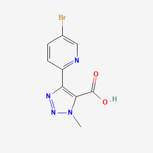 4-(5-bromopyridin-2-yl)-1-methyl-1H-1,2,3-triazole-5-carboxylic acid