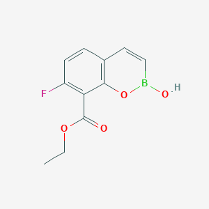 ethyl 7-fluoro-2-hydroxy-2H-1,2-benzoxaborinine-8-carboxylate