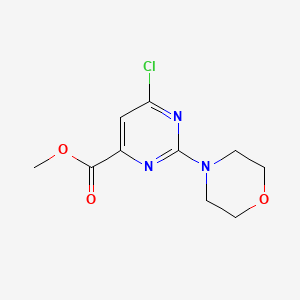 molecular formula C10H12ClN3O3 B11758943 Methyl 6-chloro-2-morpholinopyrimidine-4-carboxylate 