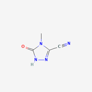 4-methyl-5-oxo-4,5-dihydro-1H-1,2,4-triazole-3-carbonitrile