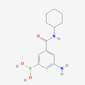 3-Amino-5-(cyclohexylcarbamoyl)phenylboronic acid