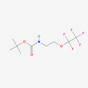 (2-Pentafluoroethyloxy-ethyl)-carbamic acid tert-butyl ester