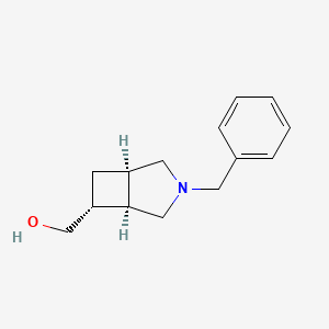 molecular formula C14H19NO B11759003 [(1R,5R,6R)-3-benzyl-3-azabicyclo[3.2.0]heptan-6-yl]methanol 