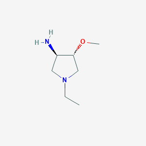 (3R,4R)-1-ethyl-4-methoxypyrrolidin-3-amine