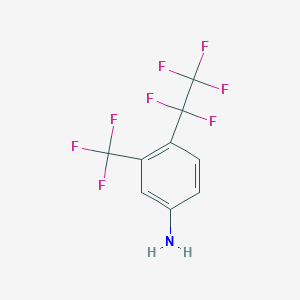 4-Pentafluoroethyl-3-trifluoromethylphenylamine