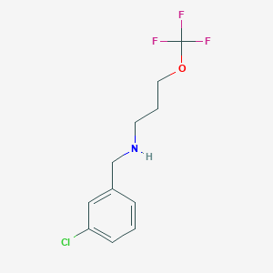 [(3-Chlorophenyl)methyl][3-(trifluoromethoxy)propyl]amine