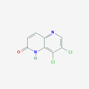 7,8-Dichloro-1,5-naphthyridin-2(1H)-one