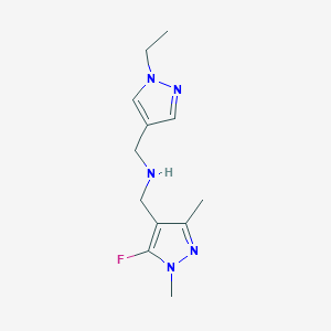 [(1-ethyl-1H-pyrazol-4-yl)methyl][(5-fluoro-1,3-dimethyl-1H-pyrazol-4-yl)methyl]amine