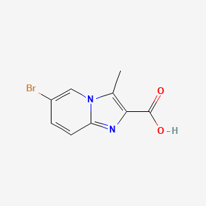 molecular formula C9H7BrN2O2 B11759132 6-Bromo-3-methylimidazo[1,2-a]pyridine-2-carboxylic acid 