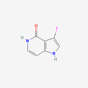 molecular formula C7H5IN2O B11759140 3-Iodo-1H-pyrrolo[3,2-c]pyridin-4(5H)-one CAS No. 1190319-96-0