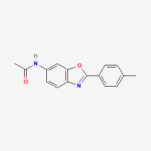 molecular formula C16H14N2O2 B1175915 N-[2-(4-methylphenyl)-1,3-benzoxazol-6-yl]acetamide 
