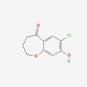 7-Chloro-8-hydroxy-3,4-dihydrobenzo[b]oxepin-5(2H)-one