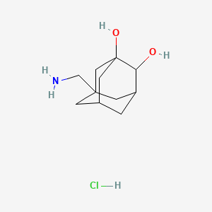 molecular formula C11H20ClNO2 B11759165 5-(Aminomethyl)adamantane-1,2-diol hydrochloride 