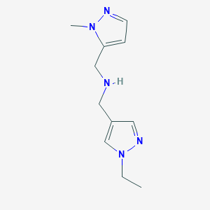 [(1-ethyl-1H-pyrazol-4-yl)methyl][(1-methyl-1H-pyrazol-5-yl)methyl]amine