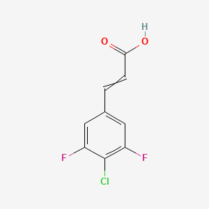 3-(4-Chloro-3,5-difluorophenyl)prop-2-enoic acid