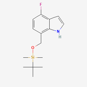 7-{[(tert-butyldimethylsilyl)oxy]methyl}-4-fluoro-1H-indole