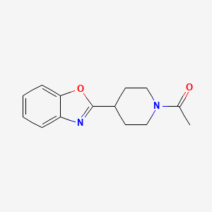 molecular formula C14H16N2O2 B1175921 2-(1-Acetyl-4-piperidinyl)-1,3-benzoxazole 