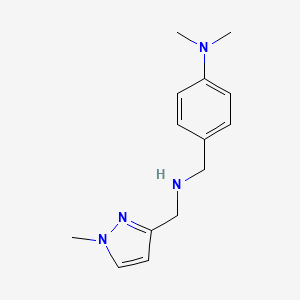 N,N-Dimethyl-4-({[(1-methyl-1H-pyrazol-3-YL)methyl]amino}methyl)aniline