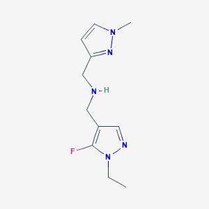 [(1-ethyl-5-fluoro-1H-pyrazol-4-yl)methyl][(1-methyl-1H-pyrazol-3-yl)methyl]amine