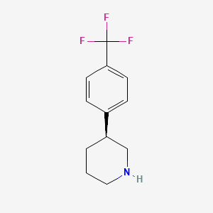 (3S)-3-[4-(trifluoromethyl)phenyl]piperidine