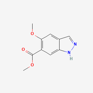 molecular formula C10H10N2O3 B11759246 Methyl 5-methoxy-1H-indazole-6-carboxylate 