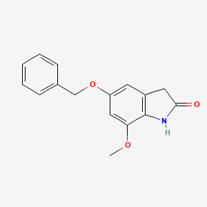 5-(benzyloxy)-7-methoxy-2,3-dihydro-1H-indol-2-one