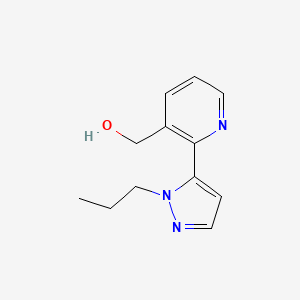 [2-(1-propyl-1H-pyrazol-5-yl)pyridin-3-yl]methanol