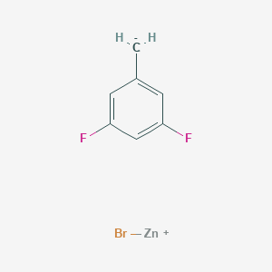 (3,5-Difluorophenyl)methanide; bromozincylium