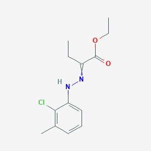 Ethyl 2-[2-(2-chloro-3-methylphenyl)hydrazin-1-ylidene]butanoate