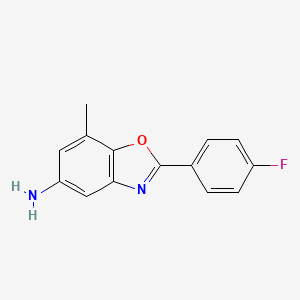 2-(4-Fluorophenyl)-7-methyl-1,3-benzoxazol-5-amine