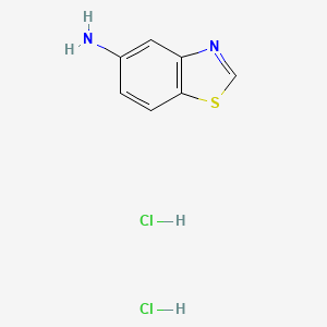 molecular formula C7H8Cl2N2S B11759373 1,3-Benzothiazol-5-amine dihydrochloride 