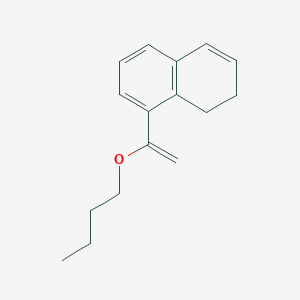 molecular formula C16H20O B11759378 8-(1-Butoxyvinyl)-1,2-dihydronaphthalene 