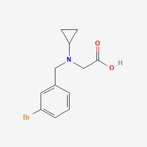 molecular formula C12H14BrNO2 B11759406 [(3-Bromo-benzyl)-cyclopropyl-amino]-acetic acid 