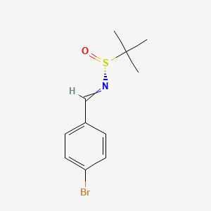 (R)-N-[(4-bromophenyl)methylidene]-2-methylpropane-2-sulfinamide