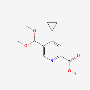 4-Cyclopropyl-5-(dimethoxymethyl)pyridine-2-carboxylic acid