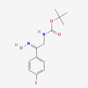 tert-butyl N-[(2Z)-2-(4-fluorophenyl)-2-(hydroxyimino)ethyl]carbamate