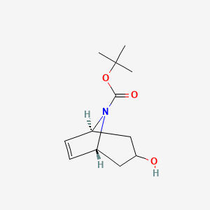 tert-butyl (1R,5S)-3-hydroxy-8-azabicyclo[3.2.1]oct-6-ene-8-carboxylate