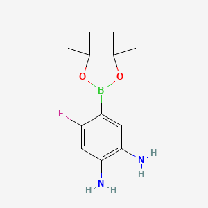 4-Fluoro-5-(tetramethyl-1,3,2-dioxaborolan-2-yl)benzene-1,2-diamine