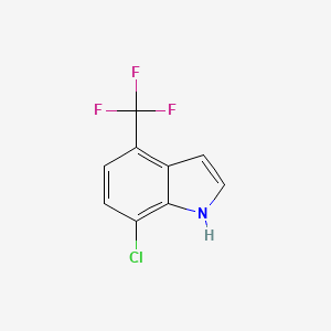 7-chloro-4-(trifluoromethyl)-1H-indole