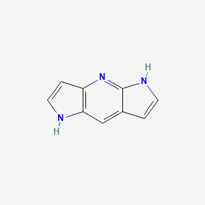 molecular formula C9H7N3 B11759523 2,4,10-triazatricyclo[7.3.0.03,7]dodeca-1(9),2,5,7,11-pentaene 