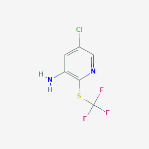 5-Chloro-2-(trifluoromethylthio)pyridine-3-amine