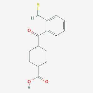 cis-4-(2-Thioformylbenzoyl)cyclohexanecarboxylicacid