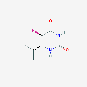 molecular formula C7H11FN2O2 B1175957 (5R,6R)-5-Fluoro-6-isopropyldihydropyrimidine-2,4(1H,3H)-dione CAS No. 154121-09-2