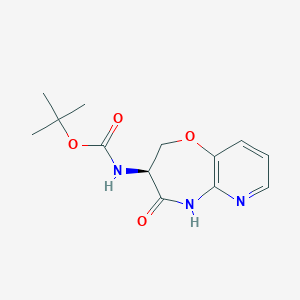 tert-Butyl (S)-(4-oxo-2,3,4,5-tetrahydropyrido[3,2-b][1,4]oxazepin-3-yl)carbamate