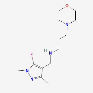 [(5-fluoro-1,3-dimethyl-1H-pyrazol-4-yl)methyl][3-(morpholin-4-yl)propyl]amine