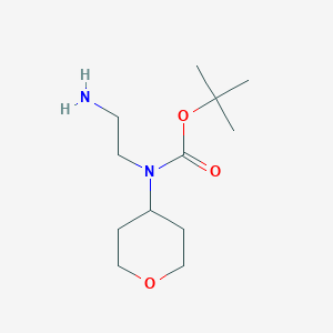 tert-butyl N-(2-aminoethyl)-N-(oxan-4-yl)carbamate